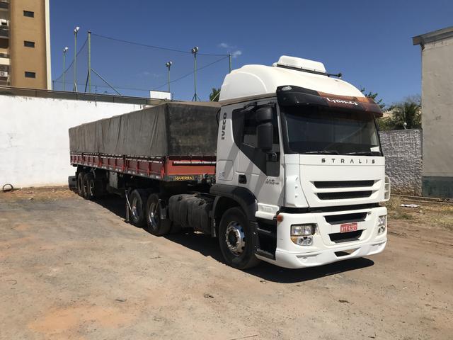 Iveco stralis e carreta guerra conjunto ls