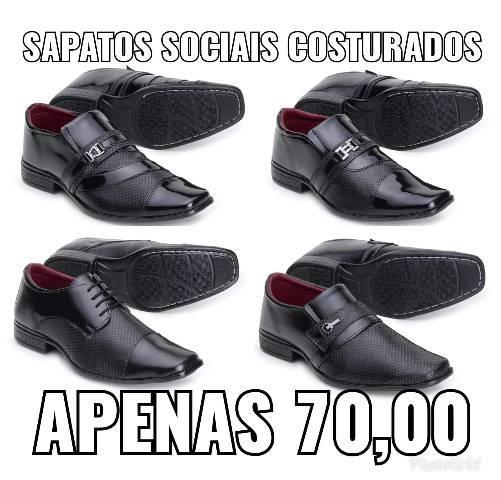 sapato social costurado