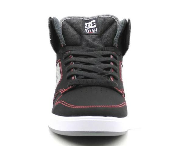 Urgente Tênis DC Nyjah High Black Grey N.40 semi novo top demais - Foto 4