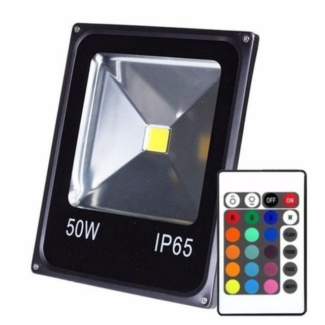 Refletor 50w Led RGB Colorido Bivolt Prova D'agua - Foto 2