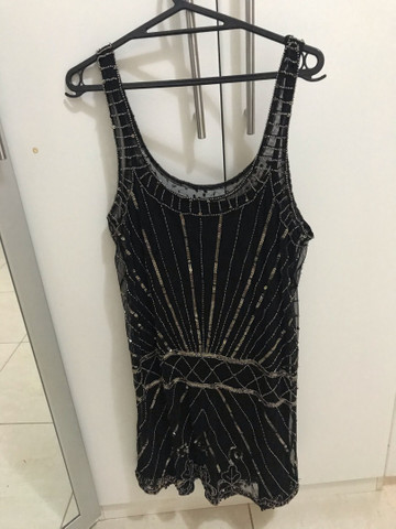 vestido paete renner