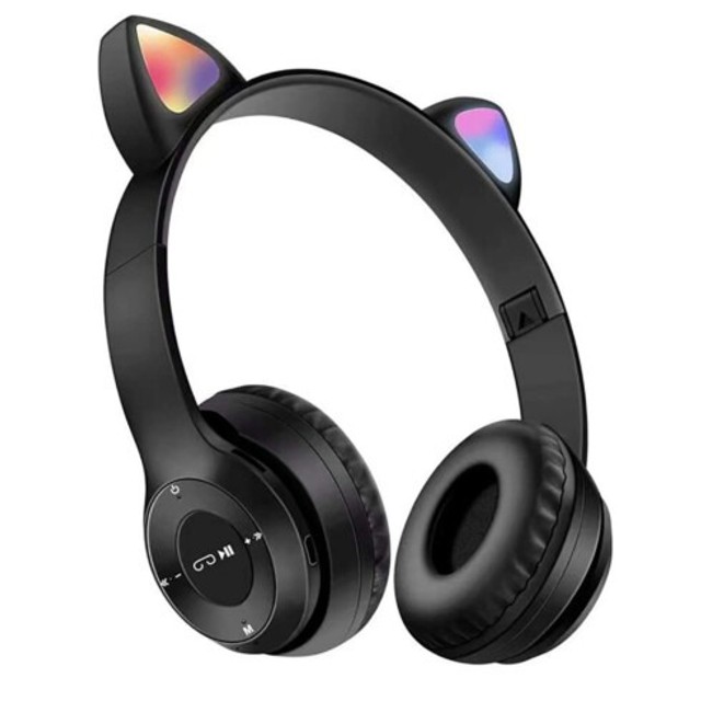 Fone de Ouvido Bluetooth Orelha de Gatinho com Led Rgb Lehmox - LEF-950