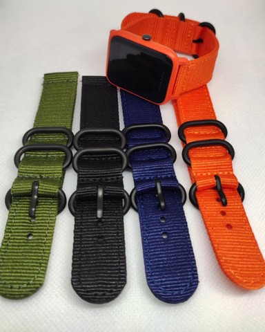 Pulseira Nylon Lona para Smartwatch 20mm - Foto 4