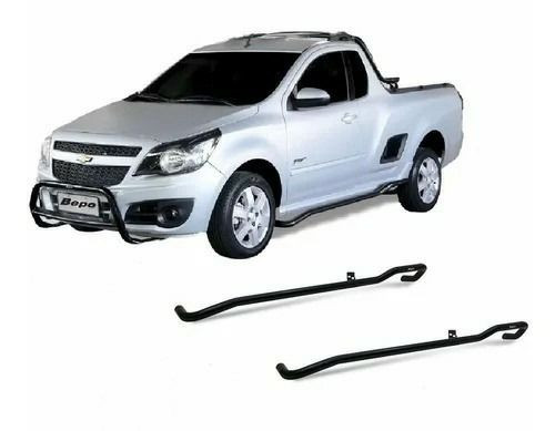 Estribo Lateral Chevrolet Montana Tubular Preto CCF - Foto 2