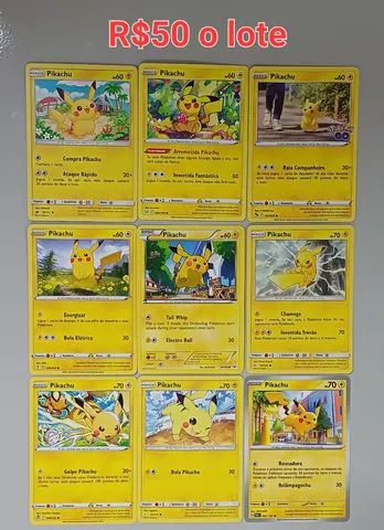 Cartas Pokemon Pikachu Originais Copag