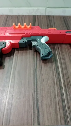 Lança Dardo Nerf Nstrike Mega Hotshock Nerf Vermelho/cinza/laranja