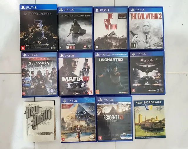 Playstation 4 pro com 2 controles e 10 jogos - Videogames - Resgate,  Salvador 1247801757