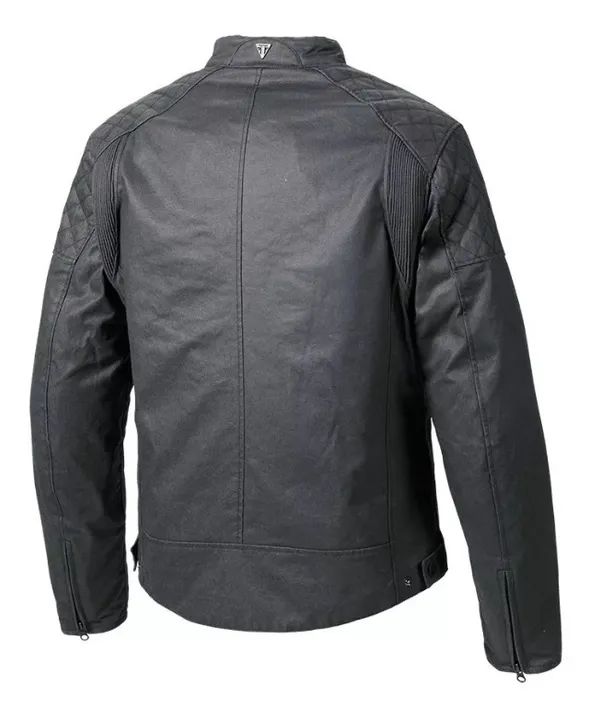 Jaqueta Moto Triumph Original Braddan Wax Black Large - Foto 2