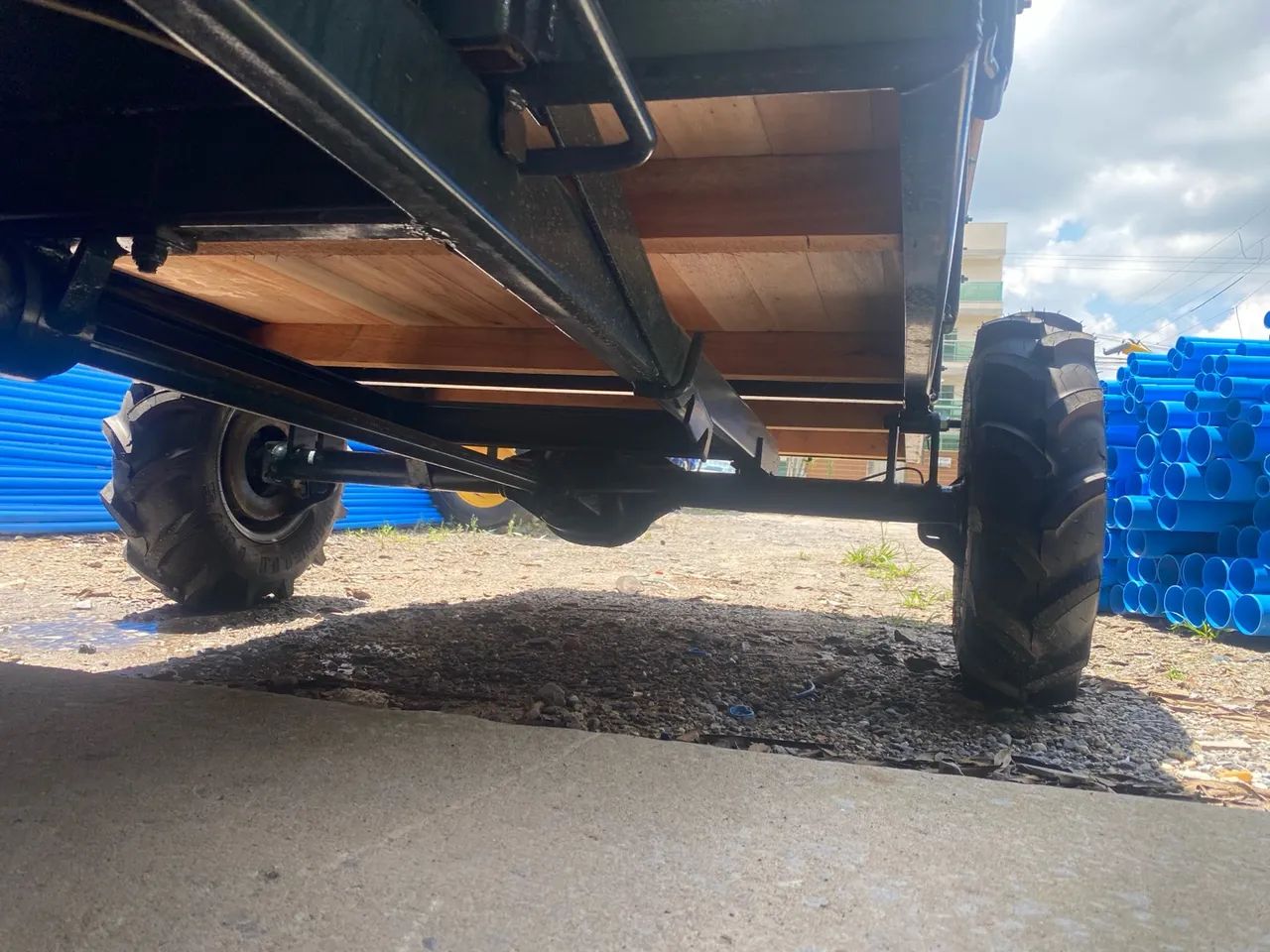 Carreta micro trator yanmar traçada- nova - Foto 5