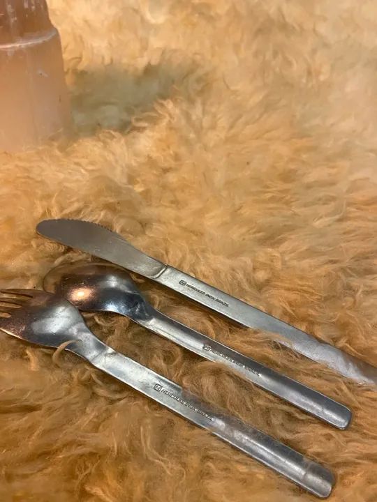 ANTIGO CONJUNTO DE TALHERES; VARIG; HERCULES; ANTIGUIDADE;  - Foto 4