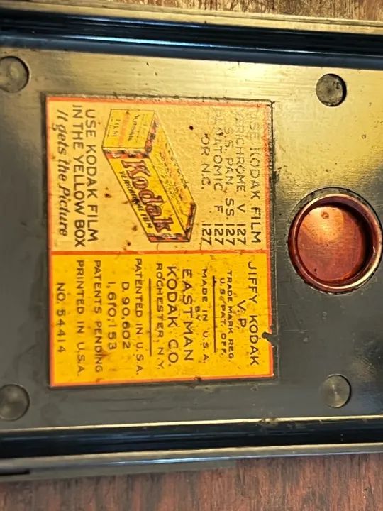 Camera fotografica Kodak Jiffy VP 1932 analogica de filme - Foto 3