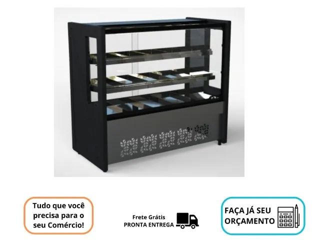Balcao Estufa 1,25 Novo Polar Platinum