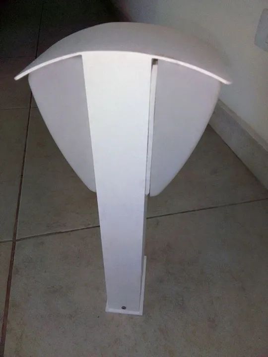 Luminária poste, 40 cm, alumínio, design,, nova, sem uso - Foto 5