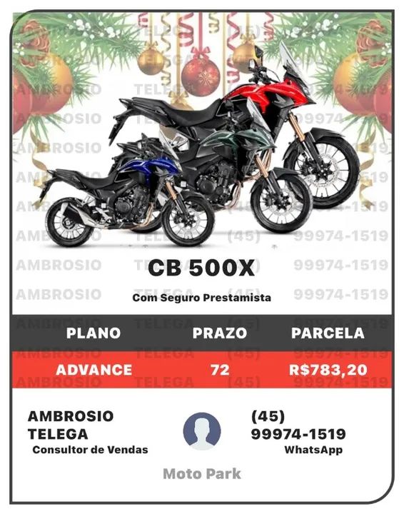 CB 500 x Okm consorcio