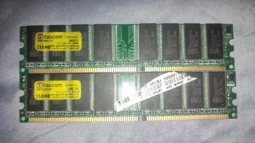 2 Memorias Itaucom 256mb64317907807618120