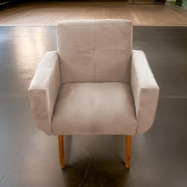 Poltrona Quadrada - Na compra de duas poltronas, ganhe um puff tripé de brinde!! - Foto 2
