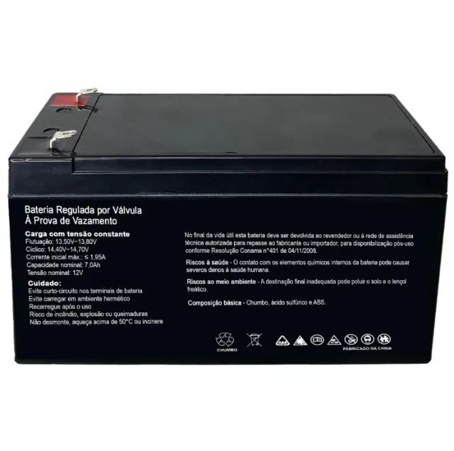 Bateria Selada 12V 7Ah SP12-7S SecPower 009167 - Foto 3