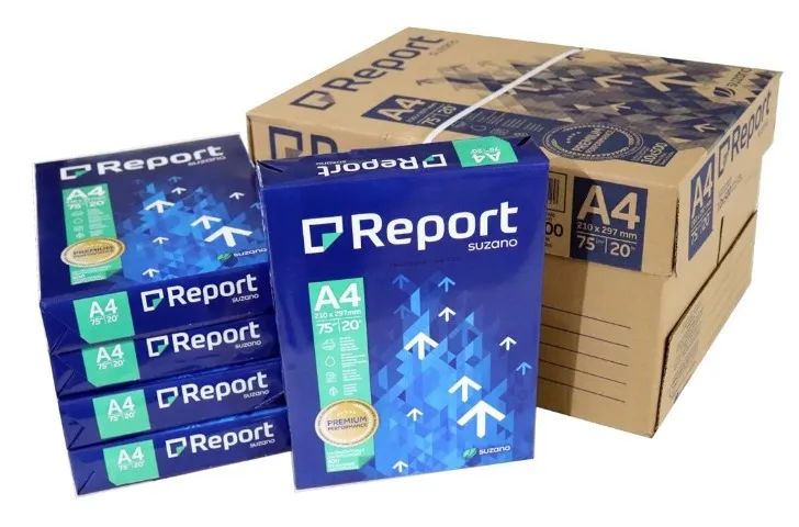 caixa com 5 resmas de papel report a4 branco - Foto 2