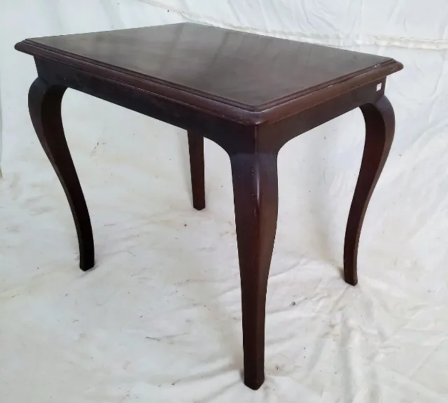 Mesa auxiliar Lateral ou apoio madeira nobre pernas torneadas Estilo Ingles *Descrição