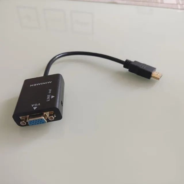 Cabo Adaptador Vga para Hdmi Para conectar monitores antigos - Foto 2