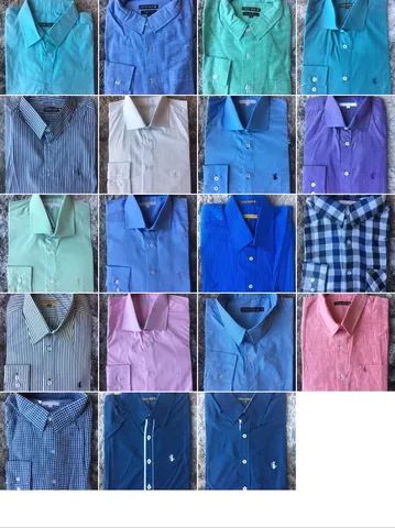 Camisas Sociais Masc M Cidiz 100 % algodão 