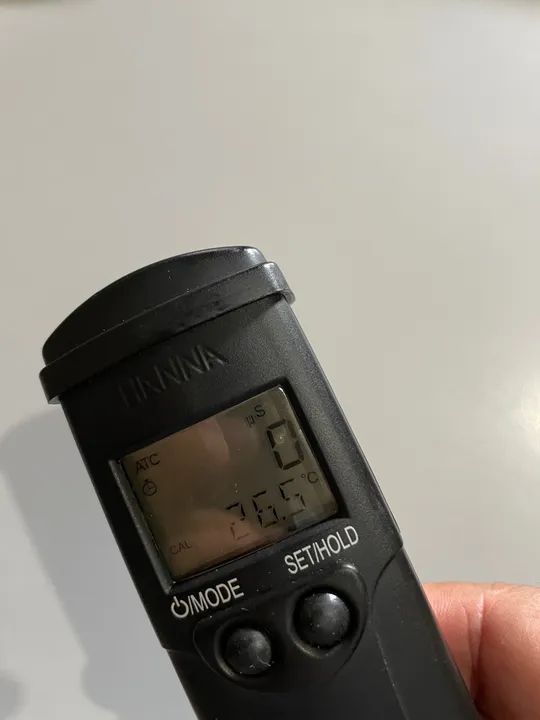 Medidor portátil pH/EC/TDS temperatura faixa baixa Hanna