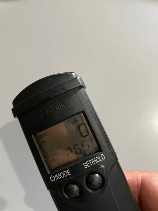 Medidor portátil pH/EC/TDS temperatura faixa baixa Hanna
