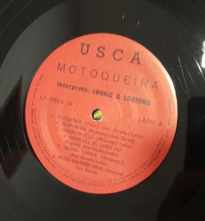 Disco vinil Ladico, Ladinho e Marcinho/Justiceiro, Vingador e José Lopes  - Foto 4