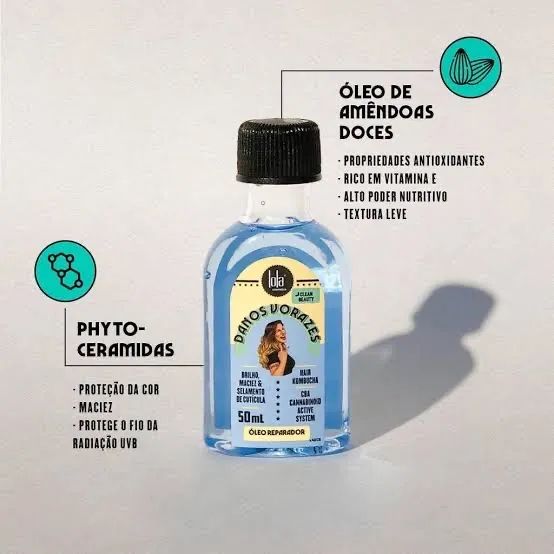 Óleo Reparador Lola Cosmetics Danos Vorazes 50ml - Foto 2