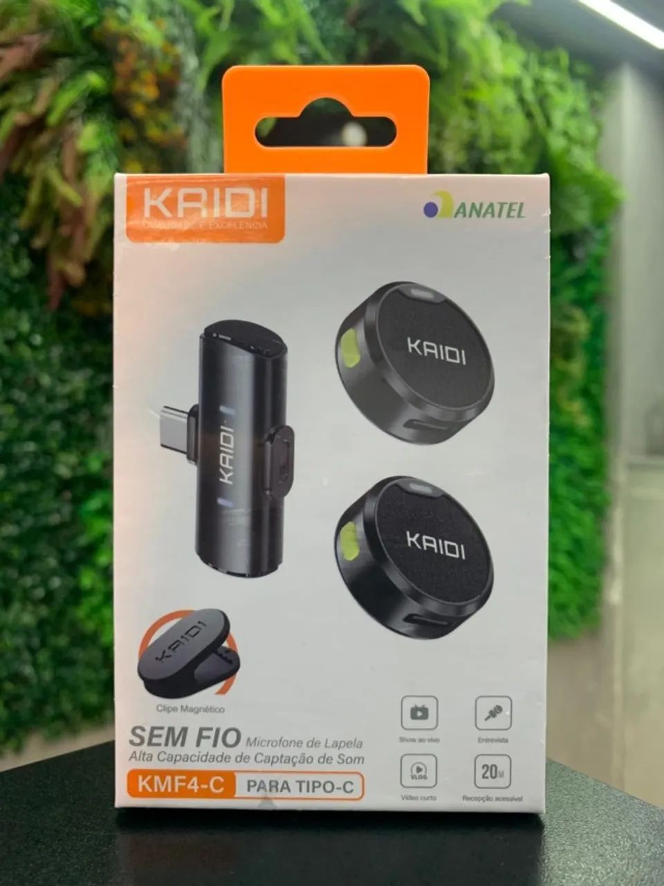  MICROFONE DE LAPELA KMF4-C PARA TIPO -C