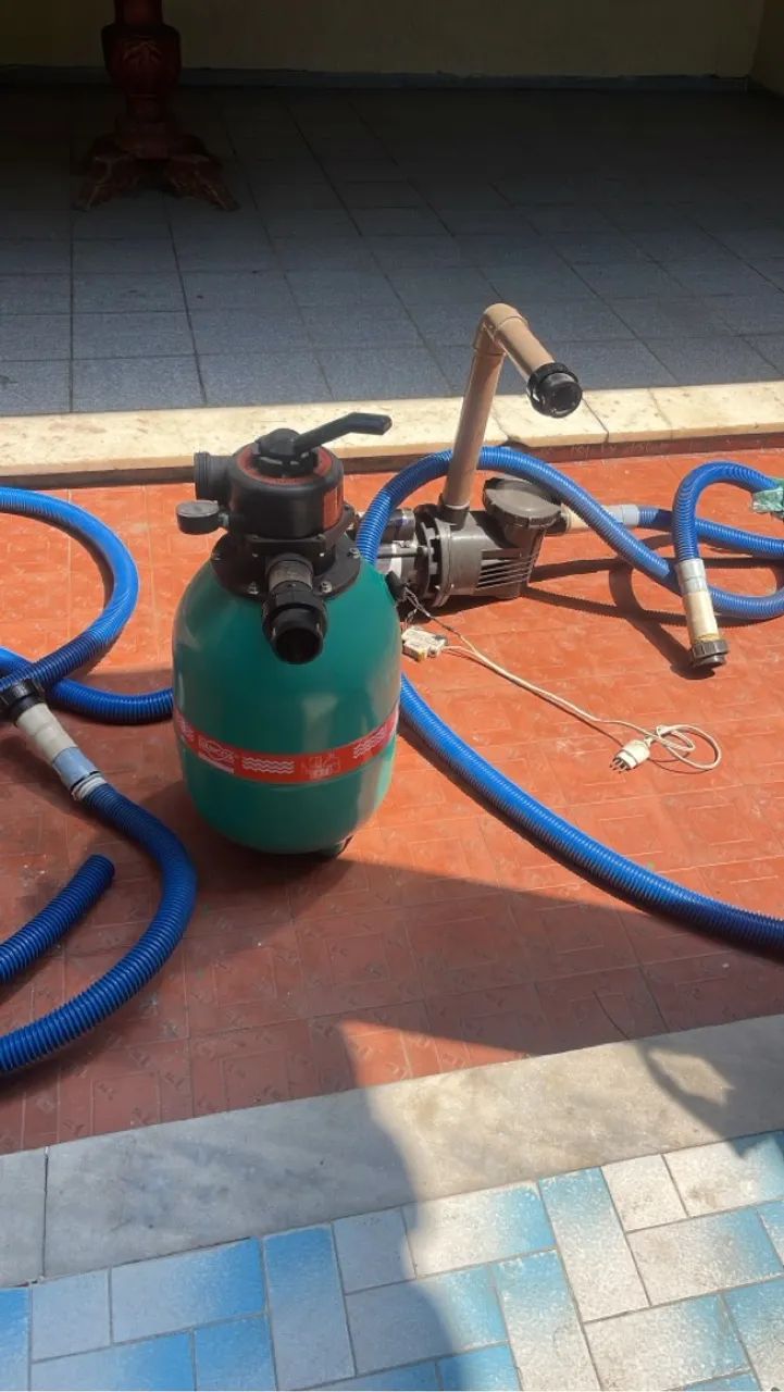 Filtro e bomba para piscina 
