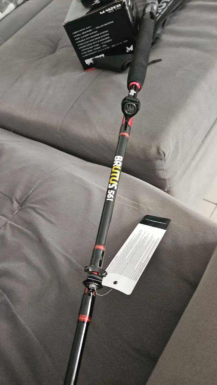 Carretilha Marine Master EX60 + Vara - Foto 5