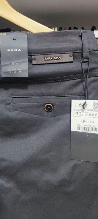 Calça Social Masculina Zara Preta - Foto 5