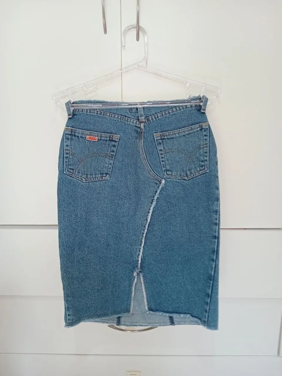 Saia Jeans com Detalhes em Paetês  - Foto 2
