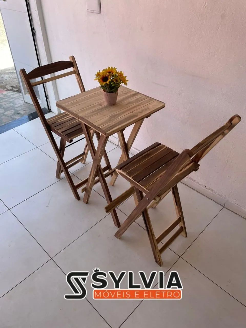 Conjunto dobrável bistro cru - Foto 2