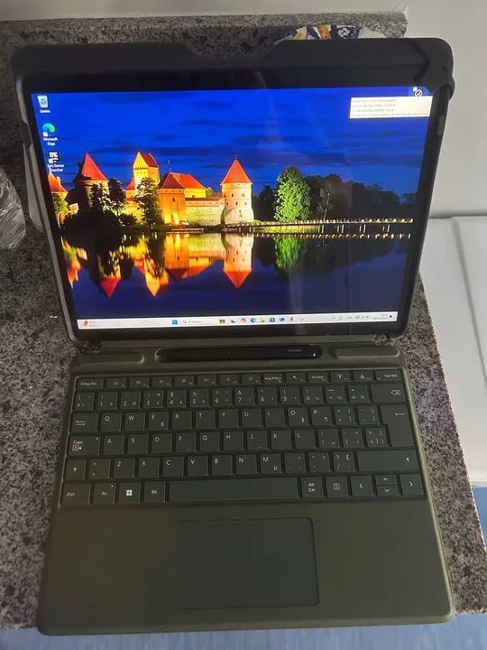 Microsoft surface pro x 8/256 com capa, teclado Illuminado e caneta - Foto 2