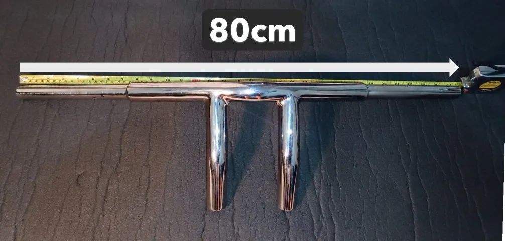 Guidão V-BAR Cromado (1pol./27mm) COMPLETO - Foto 2