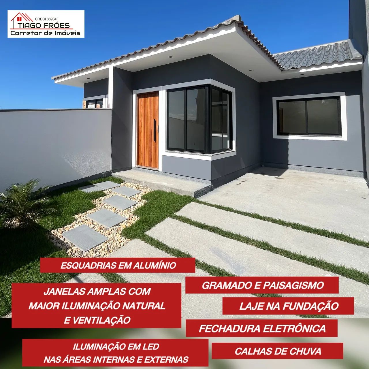 Casa no Nova Palhoça com Acabamento Refinado em fase final de construção - Foto 2