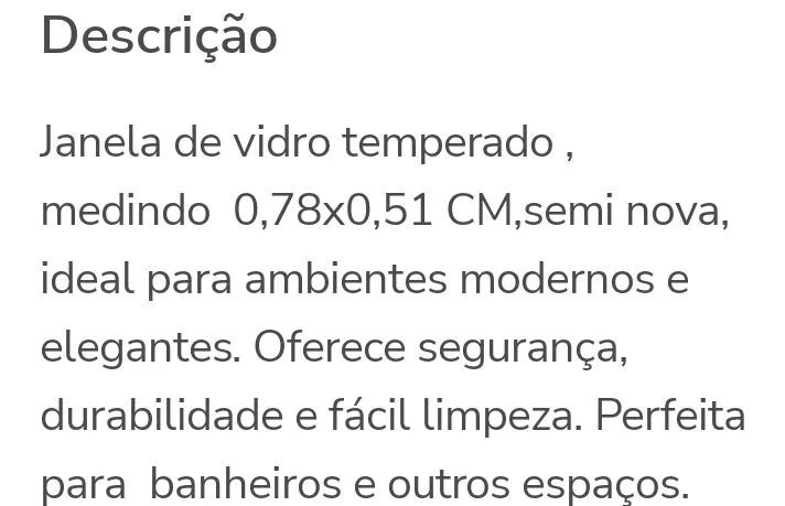 Janela para banheiro de Vidro Temperado - Foto 3