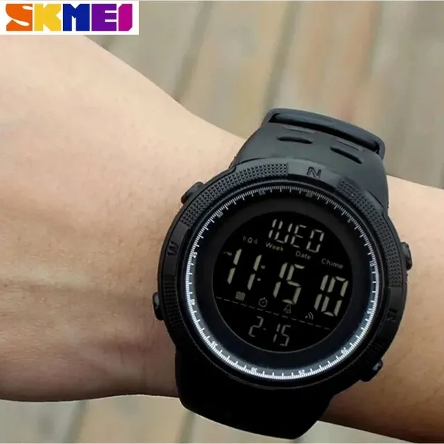 Relógio Skmei 1251 Todo Preto ORIGINAL Digital LED, À Prova d'Água o esportivo