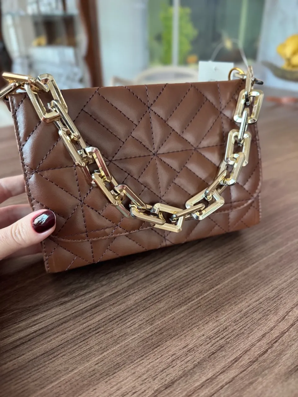 Bolsa pequena Caramelo