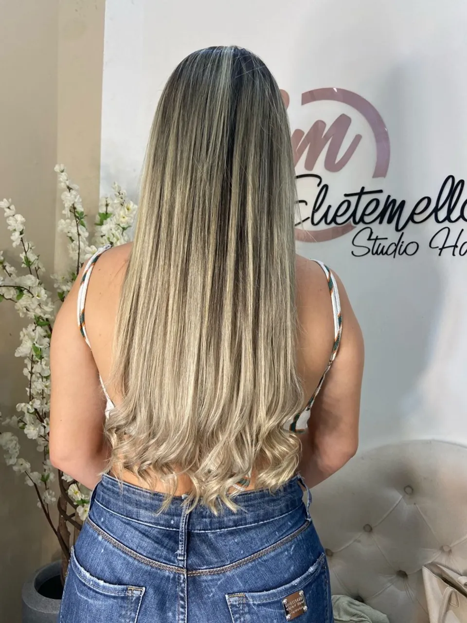 Mega hair loiro de 3 redes