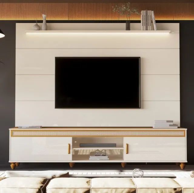 Painel Bliss + Rack Comodoro 2.18  100% MDF  -  Pronta Entrega!+