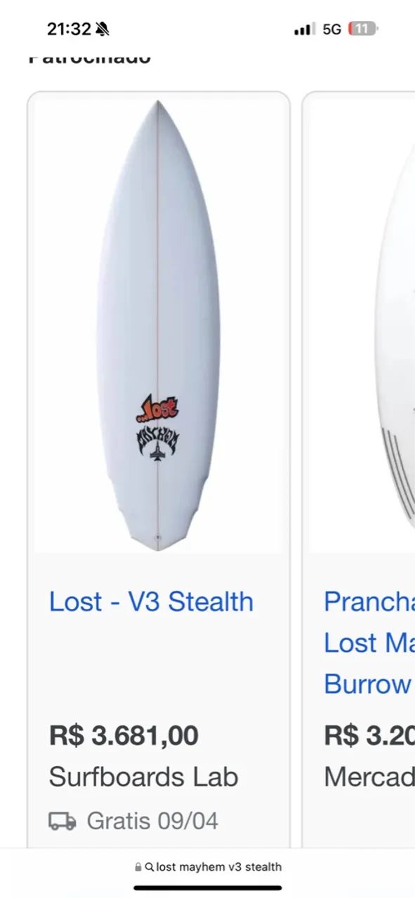 Prancha de Surf Lost MAYHEM V3 Stealth  - Foto 5