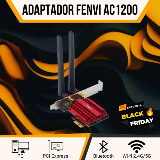 Fenvi AC1200 WiFi/Bluetooth Adapter Compatible with PCI-Express Slot x1/x4/x8/x1664169995698177120