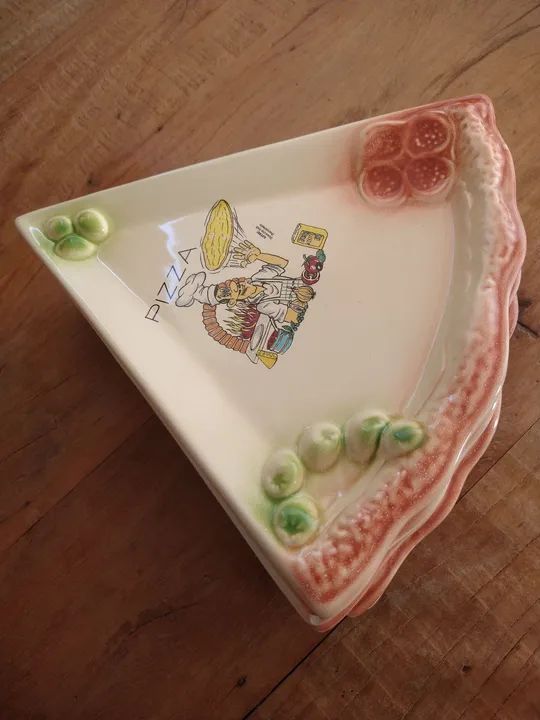 Jogo de pratos pizza vintage 6 pratos - Foto 2