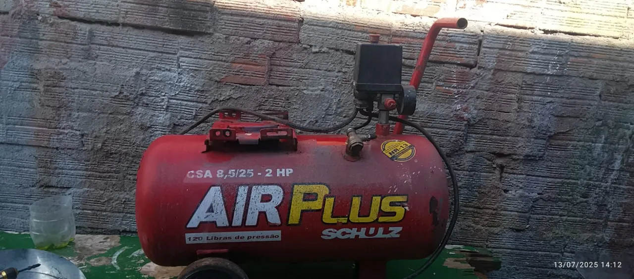 Reservatório do compressor de ar Schulz Air Plus 8,5/25 - 2 HP