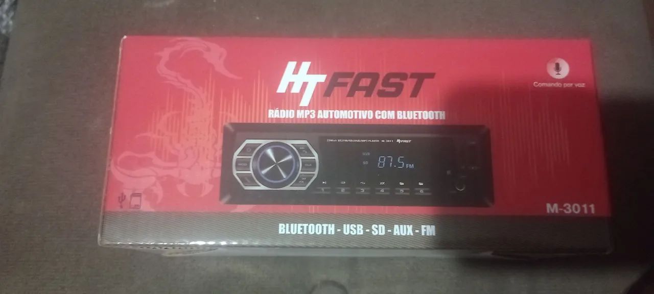 Som com bluetooth usb sd aux fm - Foto 2