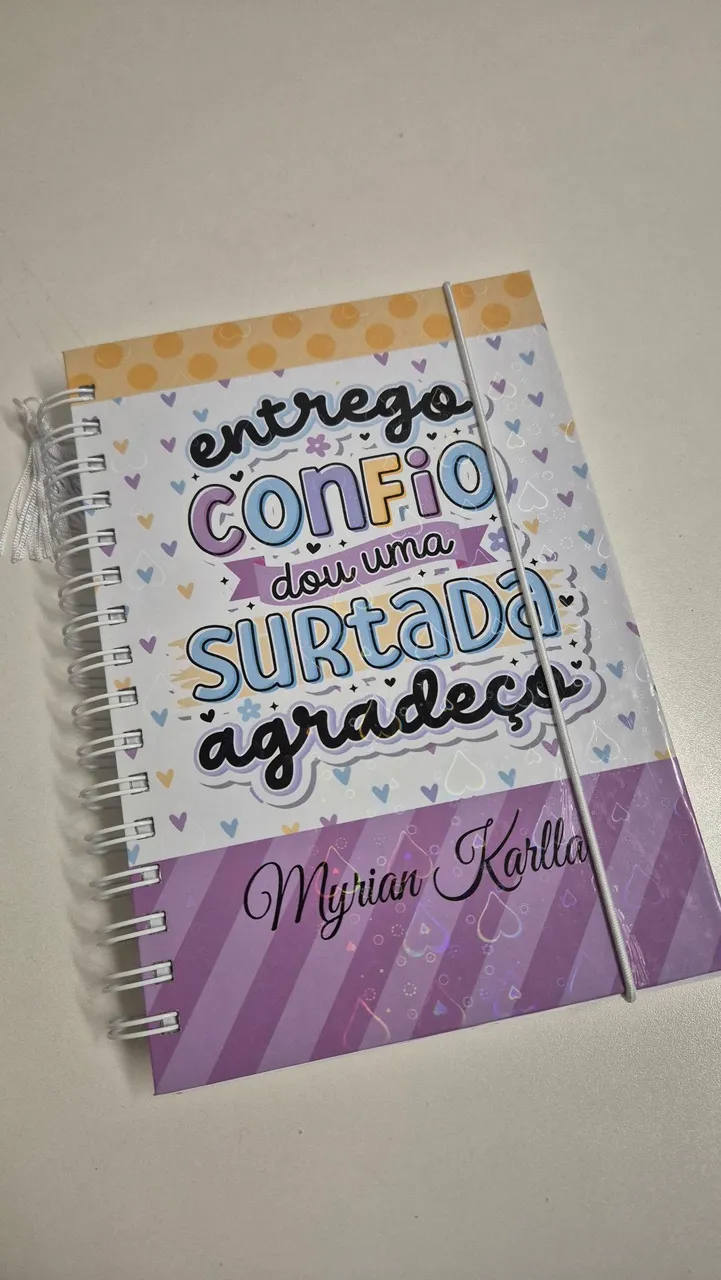 Agenda Personalizada - Entrego, Confio, Surto e Agradeço