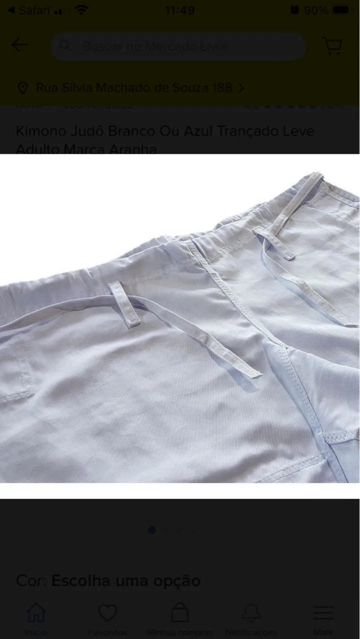 Kimono trancado TAM A2 Branco